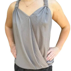 KUT FROM THE KLOTH Taupe Silky Halter Top Tank - size small